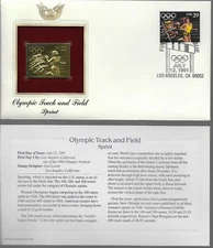 Olympic Track & Field-Sprint-1st day issue-Golden Replica