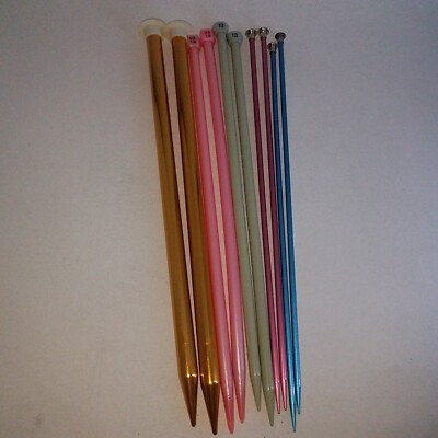 Knitting Needles 14 Inch Sizes 8 9 13 15 And 18 Boye Bernat Hero