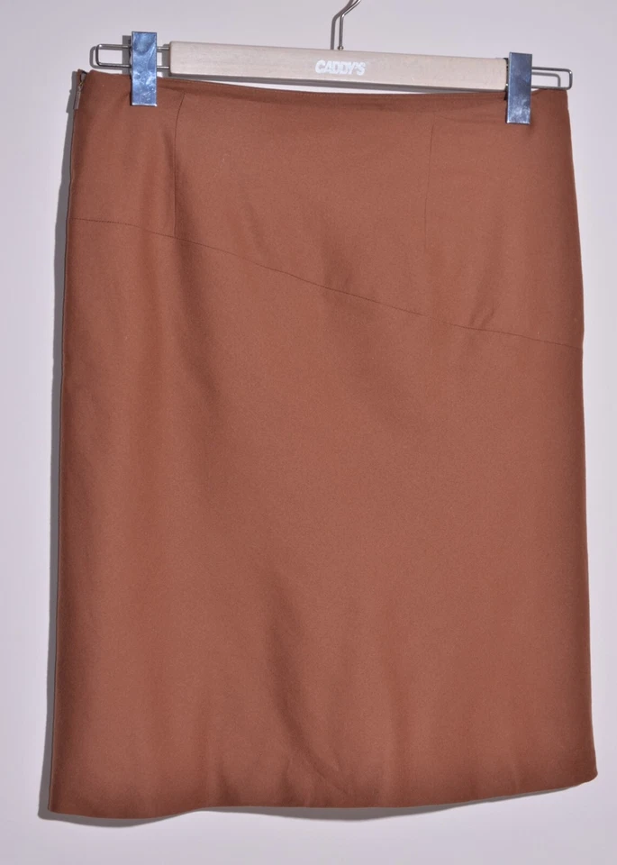 复古 LANVIN 女式羊毛/羊绒棕色裙子 42 码 — 第 4/4 张图片