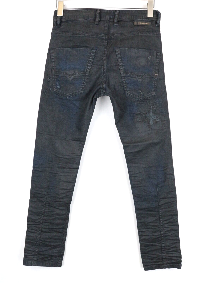 DIESEL Krooley CB-NE 0680B Men Jeans W26 Blue Jogg Sweat DIESEL Krooley CB-NE 0680B Men Jeans W26 Blue Jogg Sweat