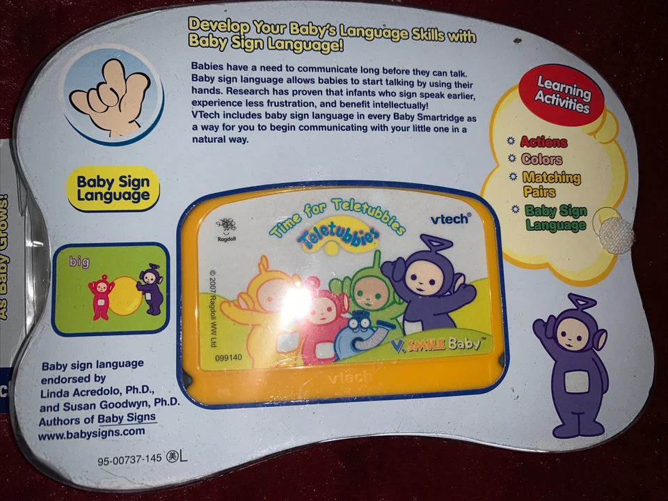 TELETUBBIES Vsmile Game Cartridge- NEW Factory Sealed (Aliens in Pajamas) 2007 - Image 4 of 4