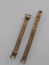 Forstner Watch Band Ladies 12k Gold Filled 2 Piece Buckle Mesh Vintage