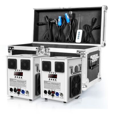 2x Cold Spark Machine DMX Sparkular Funkenmaschine mit Flight Case Bühneneffekt