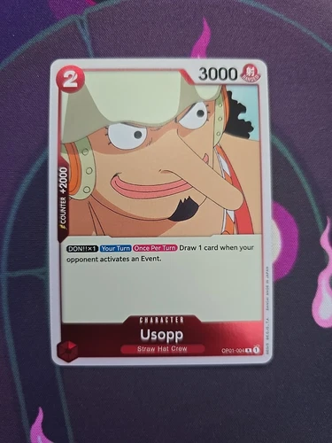 OP01-004 Usopp Rare English One Piece TCG Card Romance Dawn