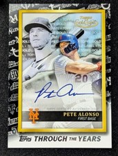 2021 Topps Series 1 #TTY-6 Pete Alonso Through the Years Black /299