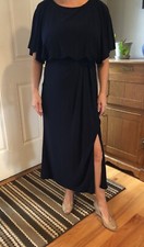 BHLDN Anthropologie - Lena Dress - Navy - size 6  - Shortened