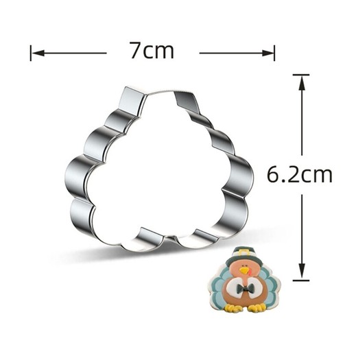 16pcs Thanksgiving Series Cookie Cutter Set Stainless Steel Biscuit Mold Fondant - Picture 7 of 8