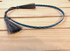 Horsehair 3/8" Hat Band-Double Tassel-Adjustable