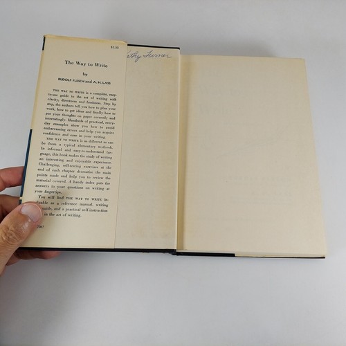 The Way to Write Revised Ed. Rudolf Flesch, A.H. Lass, 1949 Harper & Bros HCDJ  - Picture 7 of 14
