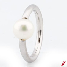 Schoeffel Ring 750/18K Weißgold Akoya-Perle - Wert 2.000€