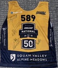 US Ski Team Racing National Championships Bib Jersey Liberty Mutual Signed #589