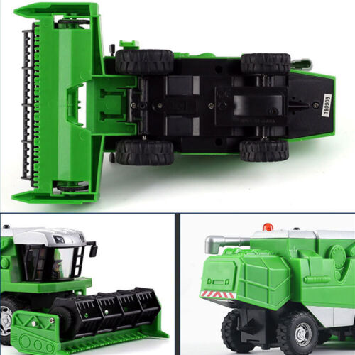 Farm Tractor Front Harvester Diecast Metal Tractor Model Toy Light Sound Green - Picture 15 of 15