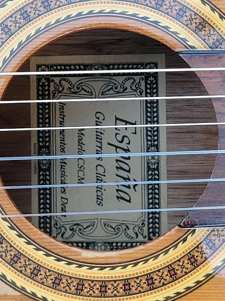 Espana Classical Guitar CSCM Guitarrsas Clasicas 6 String Electric Acoustic Dean - Image 2 of 4