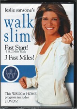 LESLIE SANSONE Walk Slim 3 FAST MILES at HOME a WEIGHT LOSS Fitness VIDEO on DVD