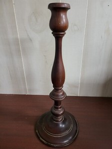 Carl Forslund Hand Carved Wood Candle Holder 561 ~15.5H x 6.25"W #4309