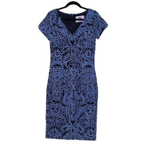 js collections embroidered sheath dress JS Collections main image 0
