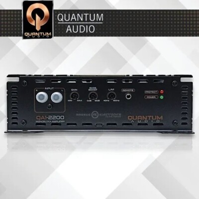 Quantum Audio QA1-2200 Mono Class D Amplifier Car Subwoofer