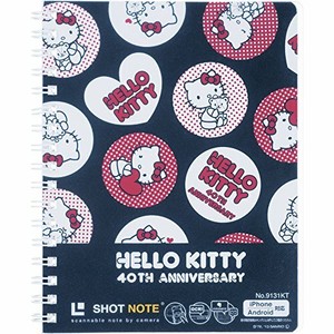 Jim-King-shot-notebook-Hello-Kitty-9131KT-twin-ring-type-M-size-A6-black