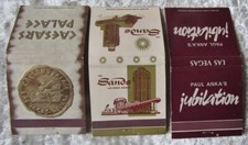 3 anciens classeurs d'allumettes de Los Vegas Nevada