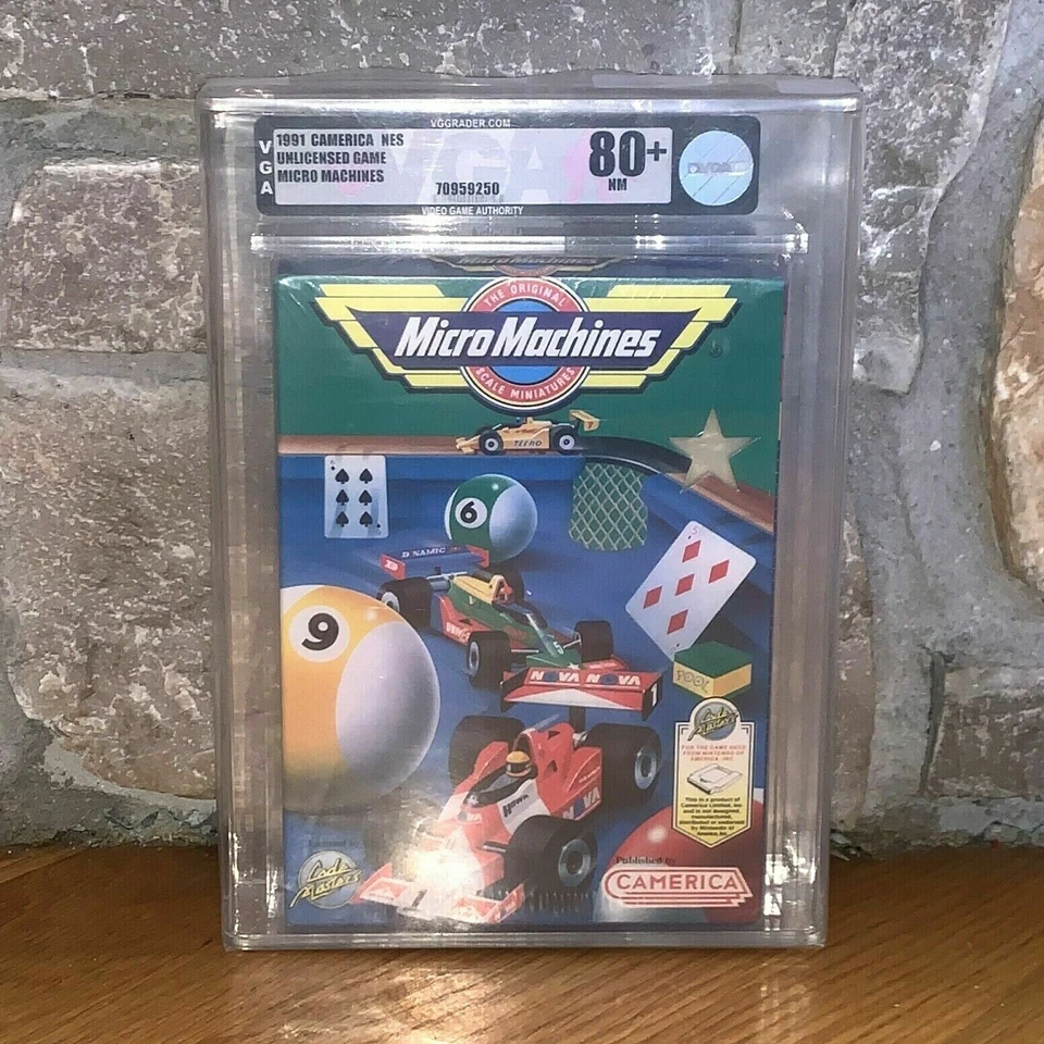 New Micro Machine NES Factory Sealed VGA 80+ Graded Unlicensed 1991 Camerica - Image 2 of 4
