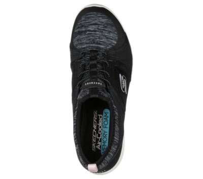 Skechers Women's Lolow Peppy Zing Slip On Sneakers Black