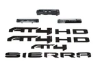 7Pc Kit 2024-2026 Sierra 2500HD AT4 Emblem Set 86591513 Gloss Black