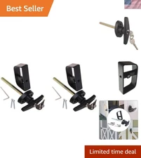 5½" T- Shed Door Lock with Lock Keyed Alike Garage t Shed Latch Hardware Lock...