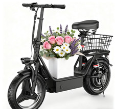 ASKGO Electric Scooter With Seat, Commuter Foldable 1500W