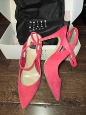 WHBM Women s Pink Faux Leather Alexi Rhubarb ...