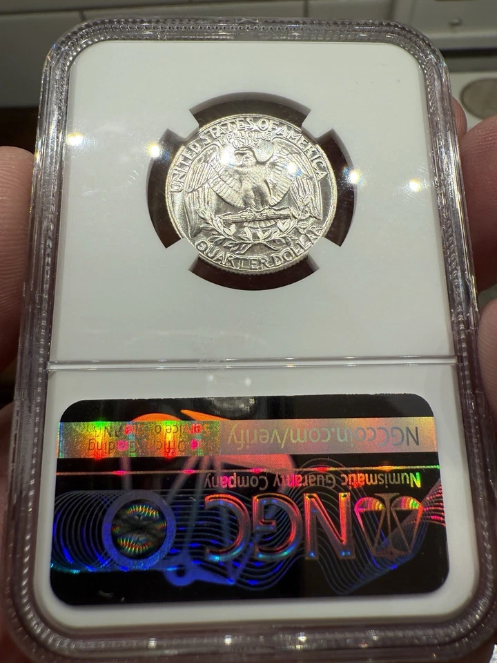 1964 NGC PF69 90% Silver Proof George Washington Quarter - Image 3 of 4