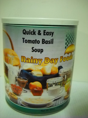 Rainy Day Foods Tomato Basil Soup 60oz. #10 Can Quick & Easy Camping Survival