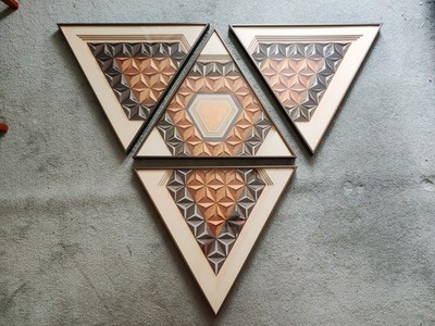 Greg Copeland - Gothic Spectrum - Geometric 3D Mirror Paper Wall Display 1976