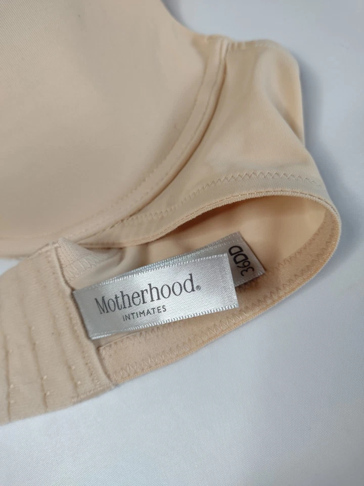 Motherhood Nursing Bra 36DD Beige Underwire Plunge T-shirt B3 - Image 2 of 3