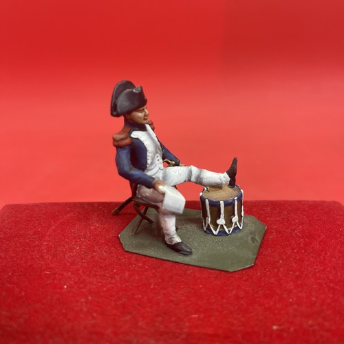 Hand-Painted Napoleon Bonaparte Figure Sitting with Drum - Picture 3 of 9