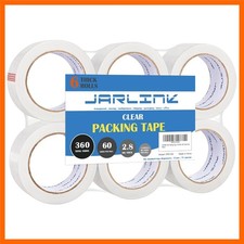 Clear Packing Tape 6 Rolls, Heavy Duty Packaging Tape for Shipping Packaging ...