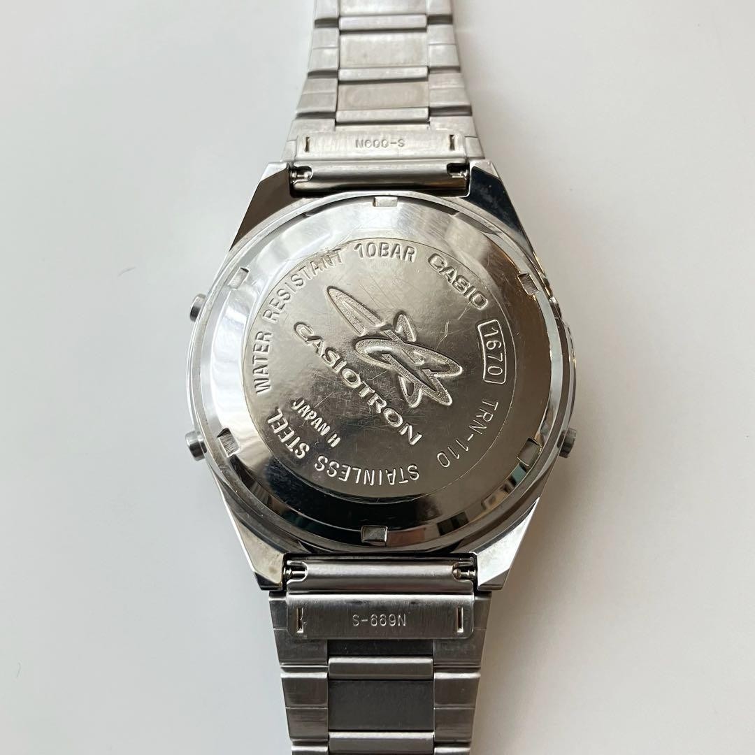CASIO TRN-110 Casiotron Retro Digital Watch Stainless