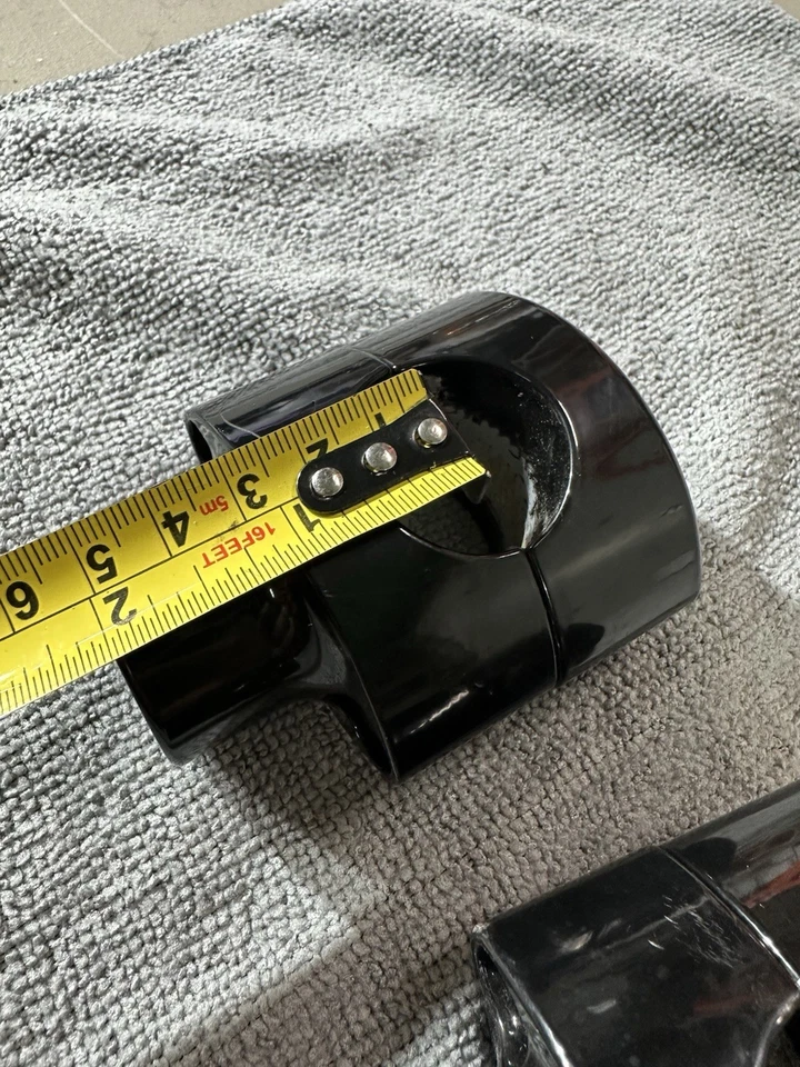 GUIDÃO RISERS HARLEY DAVIDSON 1 1/4" PRETO BRILHANTE. - Imagem 4 de 4