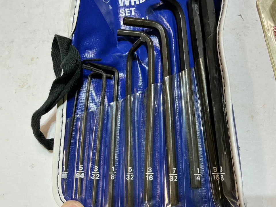 Vtg. OTC 10 piece longarm SAE hex key set plus Trutest set all for $12 USA made - Image 2 of 4
