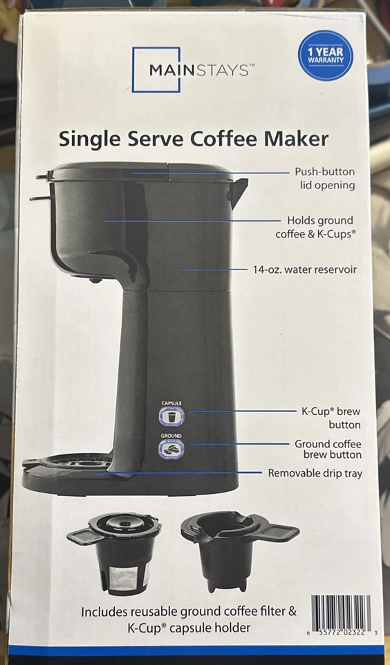 Single Serve Coffee Maker Dual Brew K Cup Ground Coffee - Image 4 of 4