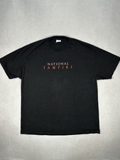 Y2K National Vampire T Shirt XXL Black Graphic USA Made