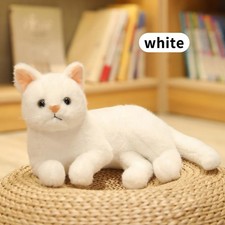 30CM Cat Plush Doll White Cat Stuffed Animal Doll Cute Cat Doll Birthday Gift UK