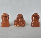 Three Niloak Pottery Shakers Tank & Pair Cannons Unmarked Unknown Age — photo 2