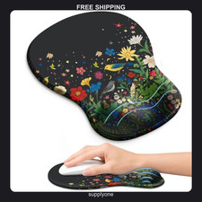 ergonomic mouse pad with wrist rest gel support garden
