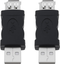 2Pcs Firewire IEEE 1394 6 Pin Female to USB Male Adapter Plug Convertor for Prin