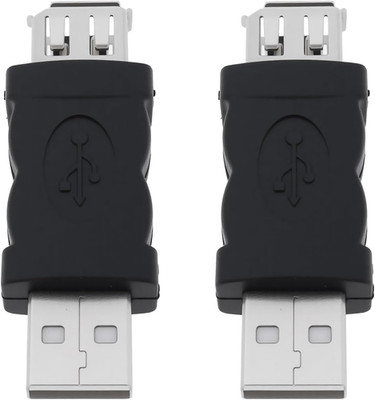 2Pcs Firewire IEEE 1394 6 Pin Female to USB Male Adapter Plug Convertor for Prin