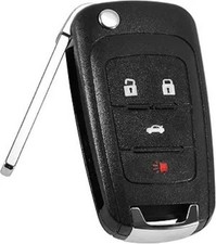 Keyless Entry Remote Flip Car Key Fob Fits 2010-2017 Models Style: 4-BTN-1Pcs