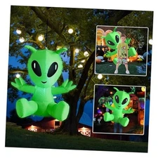 Halloween Blow Up Inflatable Alien, Fun and Portable Mobile Halloween 