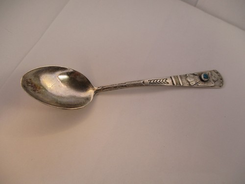 Vintage Sterling Silver Thunderbird Arrow Souvenir Artist Signed Spoon - Picture 7 of 23