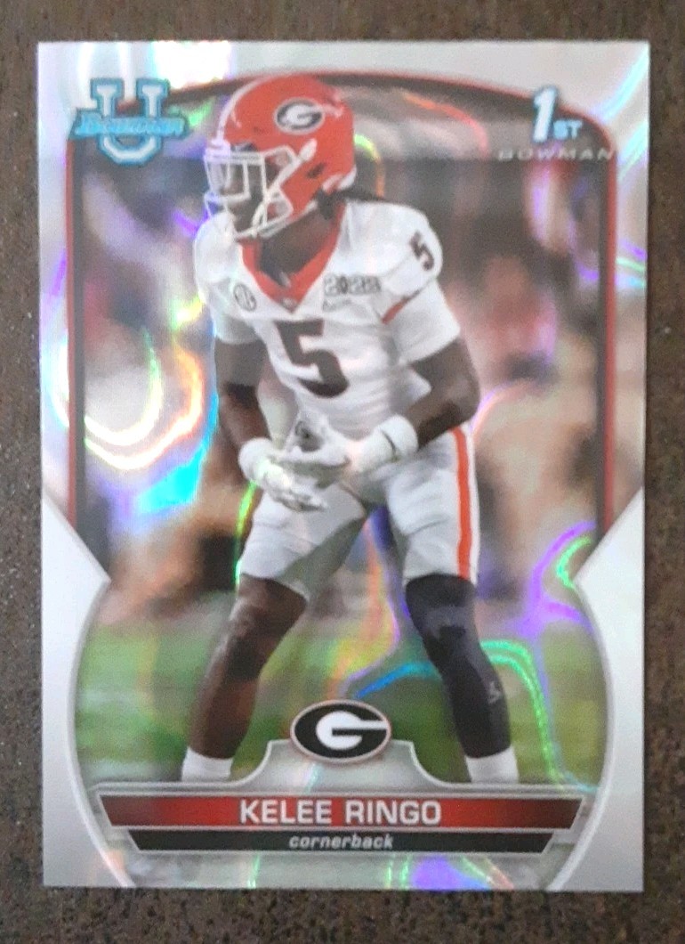 KELEE RINGO 2022 1st Bowman U Chrome #68 Lava Refractor /100 Georgia. B2C