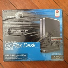 Seagate FreeAgent GoFlex Desk 1TB USB 3.0 External Hard Drive Black - SEALED